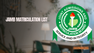 JAMB Matriculation List